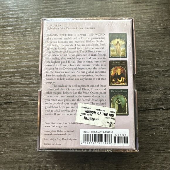 Wisdom of the Hidden Realms Oracle Cards Colette‎ Baron-Reid Oracle Cards & Book - Picture 2 of 3